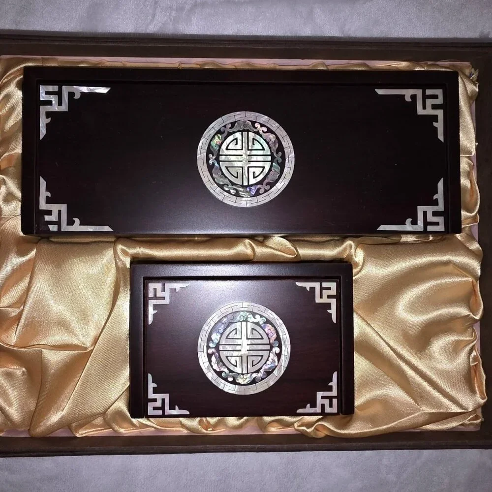 Subokmun Korean Business Card Holder and Pen Holder Gift SET